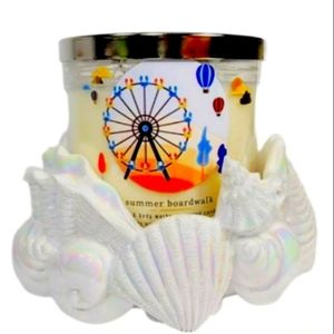 Bath & Body Works Iridescent Seashell 3-Wick Holder